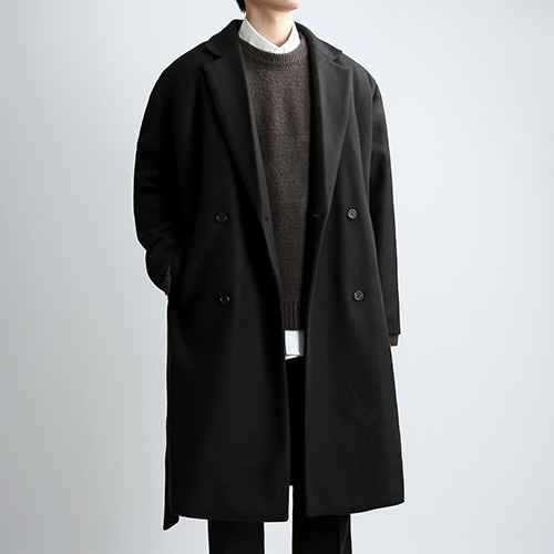 Wool.Blend Robelt Double Coat (Black)