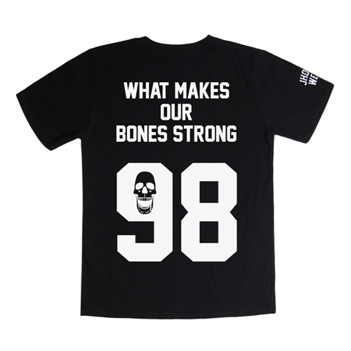 98.Bones Half-T BLK
